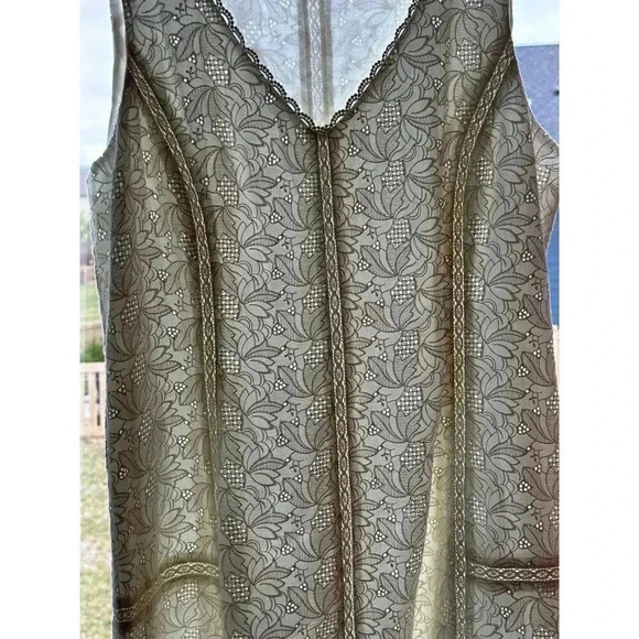 Sundance Lace Floral Dress Ivory Size 14 - Picture 7 of 7